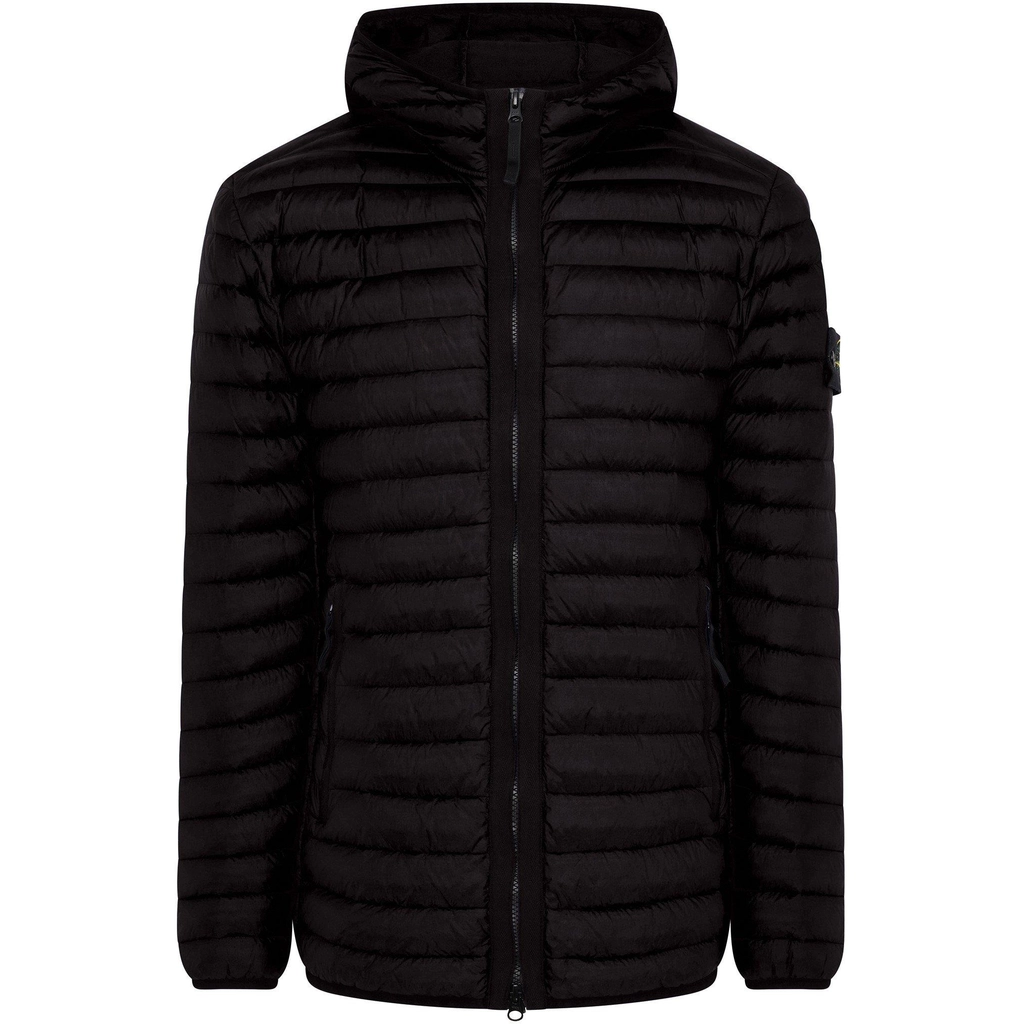 Stone Island Loom Woven Jacket Hooded - Nero V0029